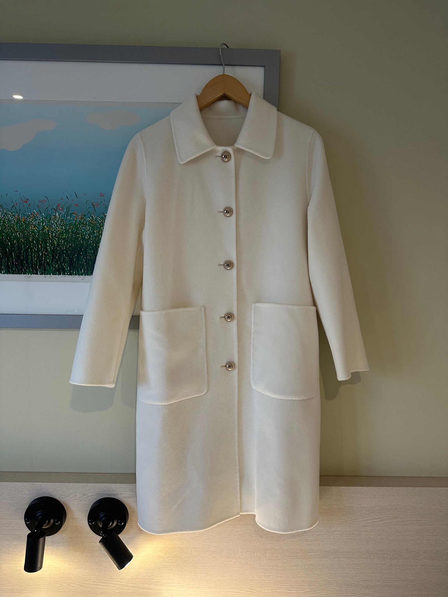 Handmade Cashmere Wool Coat Long