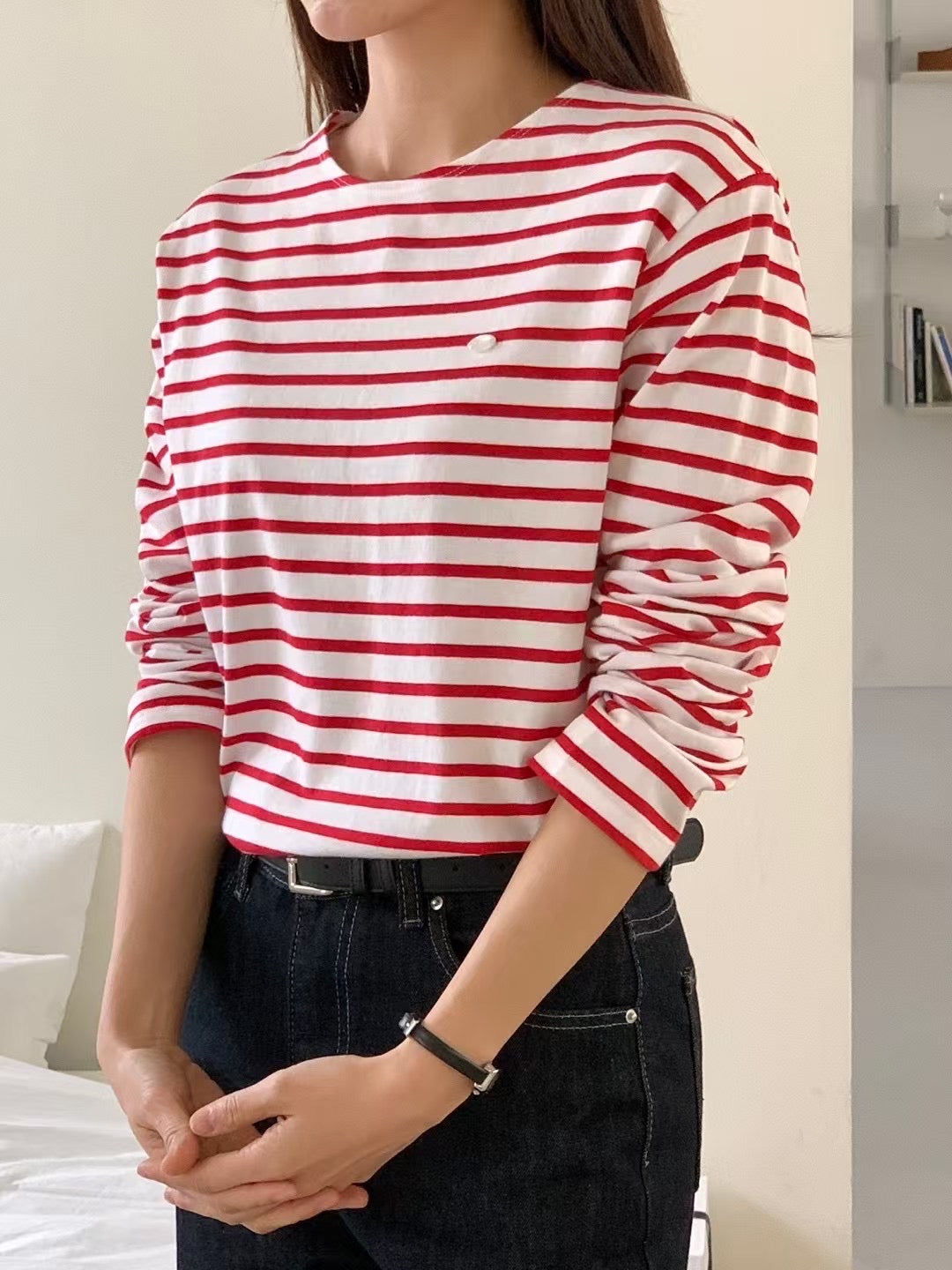 Essential French Stripe Tee  (加購$198)