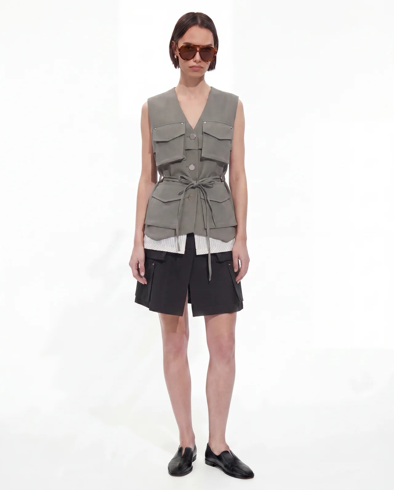 Layers Pocket Gilet Olive