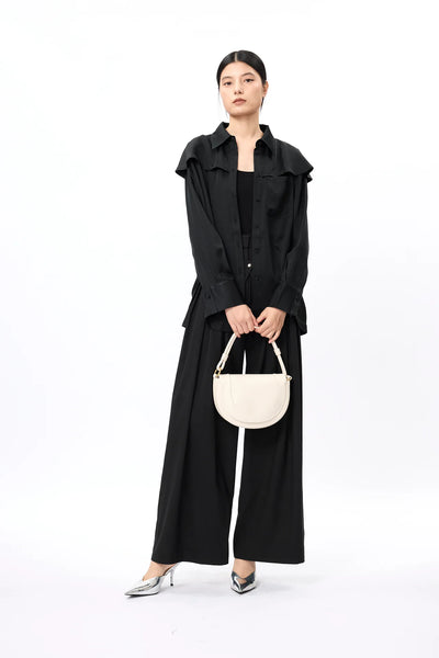 Elegant Cape Flare Shirt