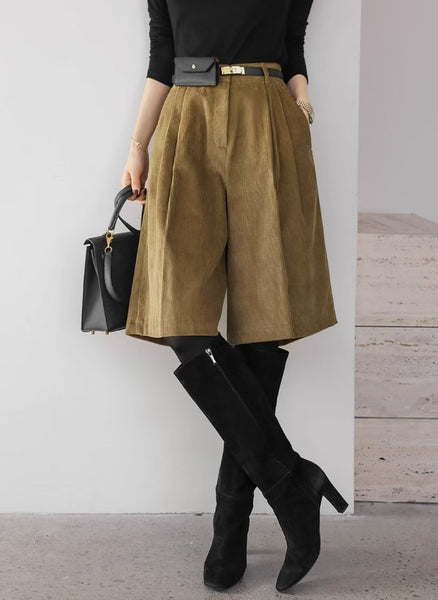 Corduroy Bermuda Shorts