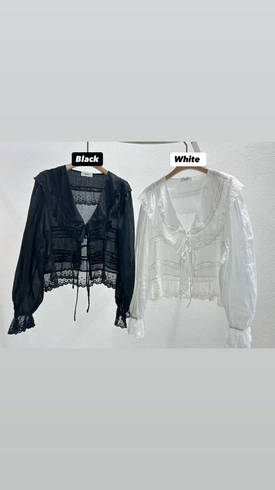 Deluxe Dot Lace Blouse (29Apr-1May $598, 之後批發價$598）