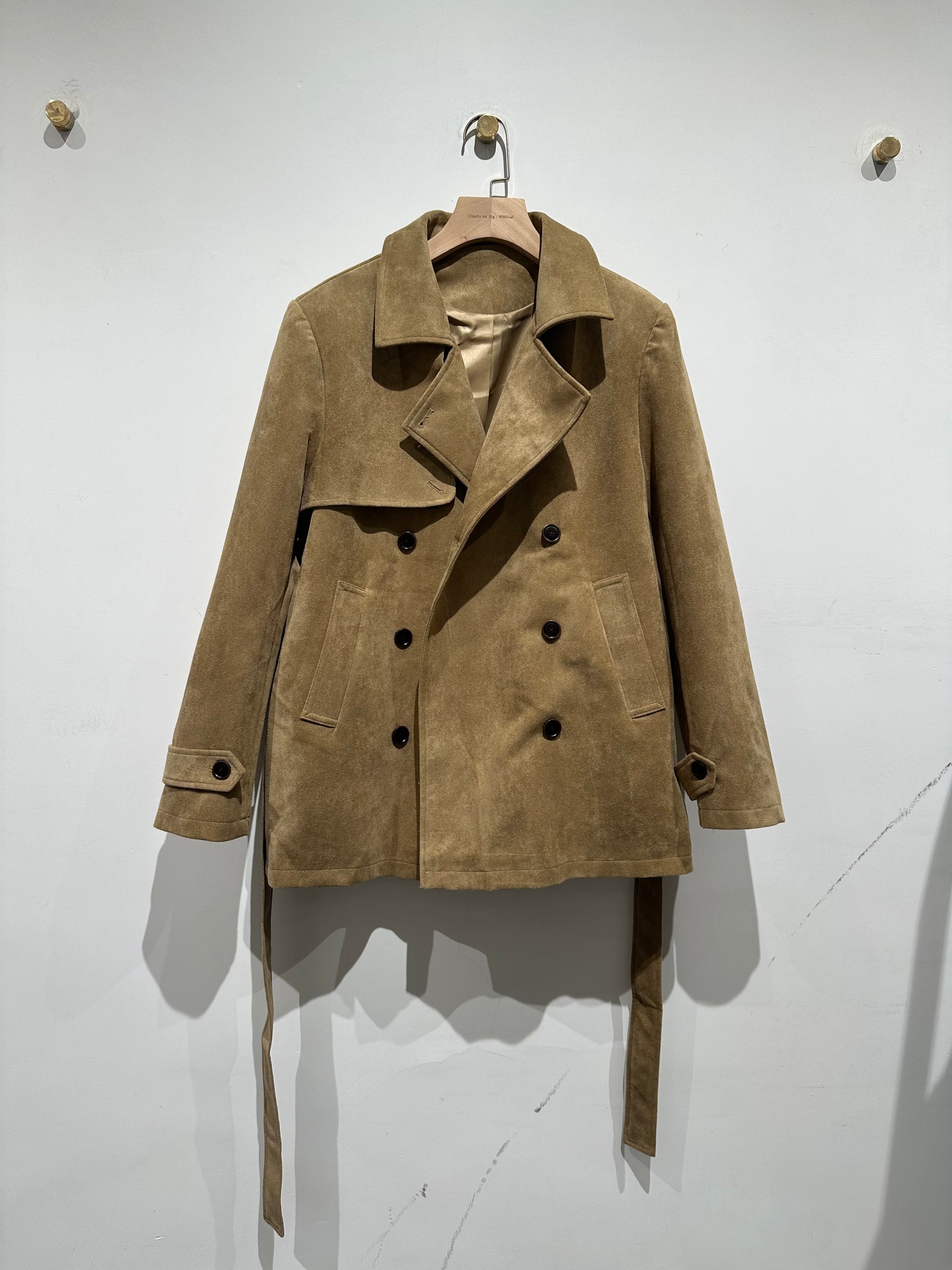 Cool Suede Trench Coat  (16-17Oct超抵價$548, 之後批發價$598)
