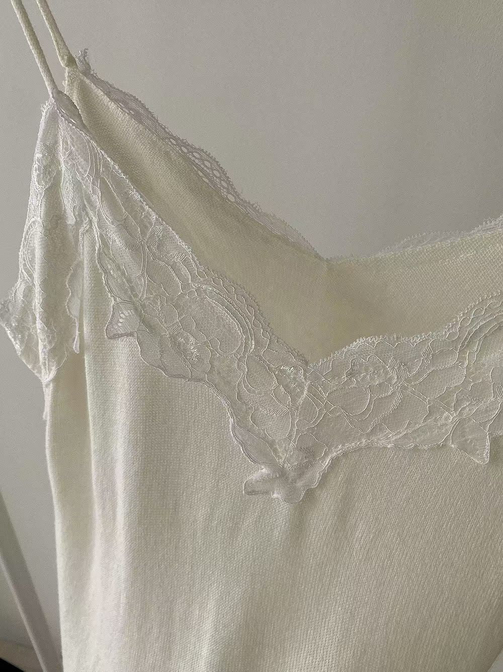 Lace Trim Knit Camisole