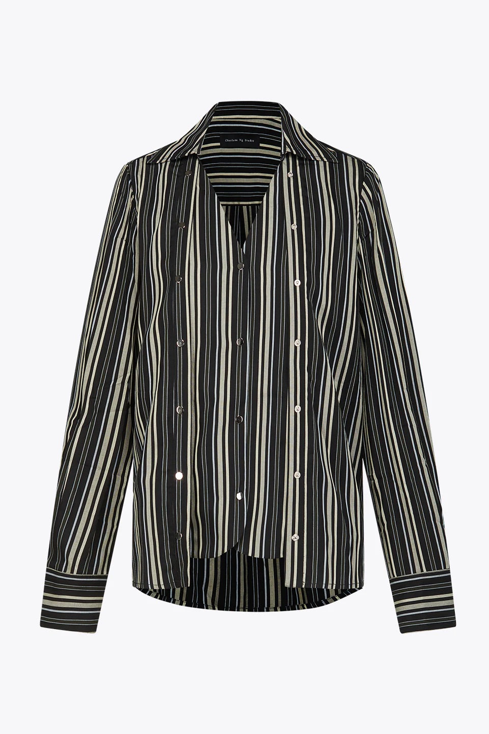 Layers Elegance Shirt On Shirt Stripe