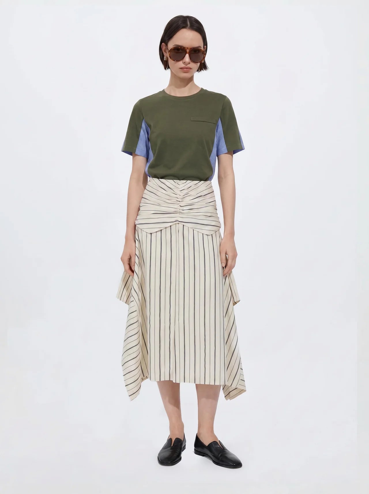 Stud Flare Skirt