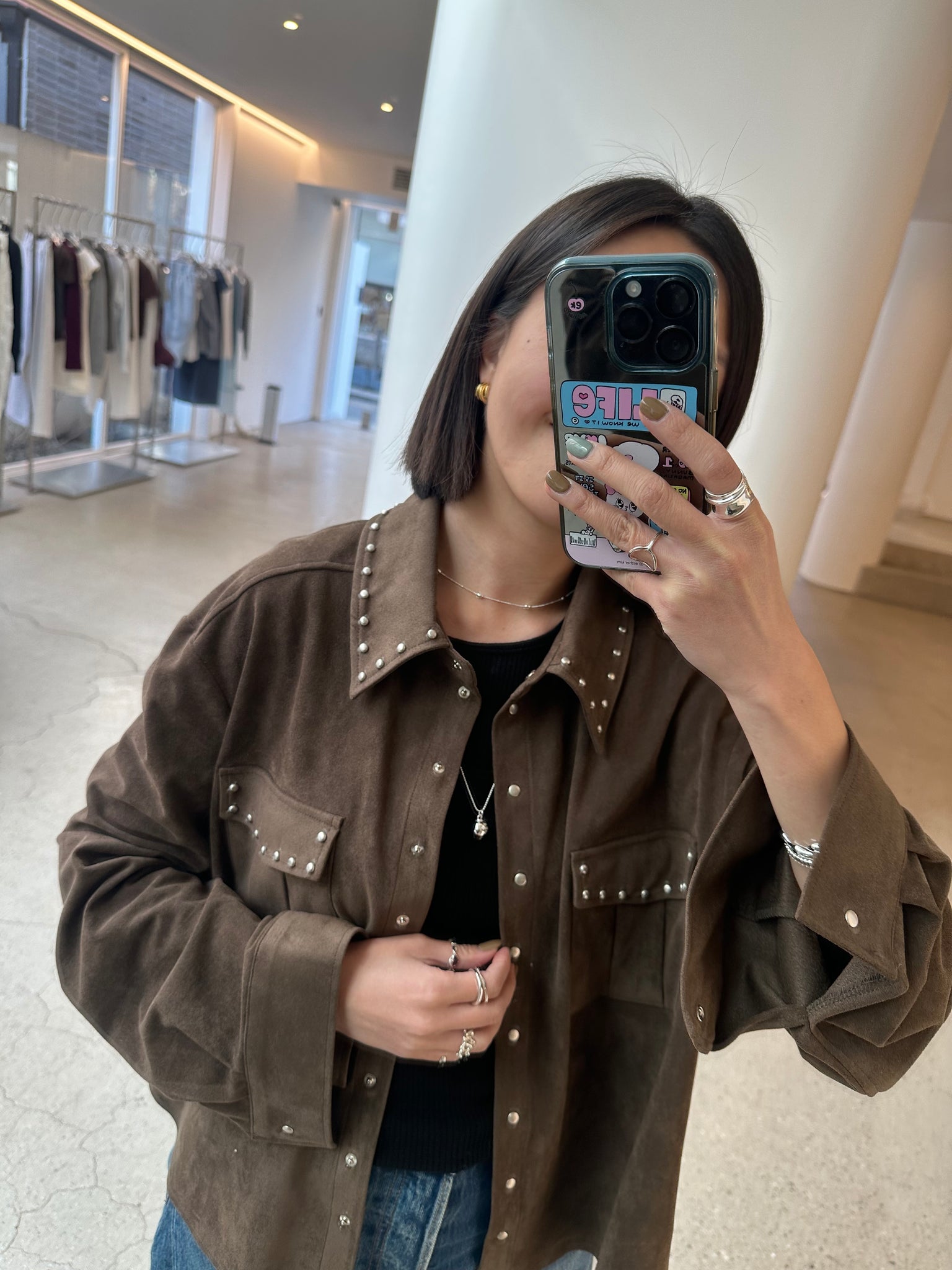 Must Buy Stud Suede Jacket