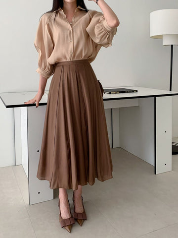 Sheer Pleated Skirt  (8-10Oct超抵價$368, 之後批發價$398)