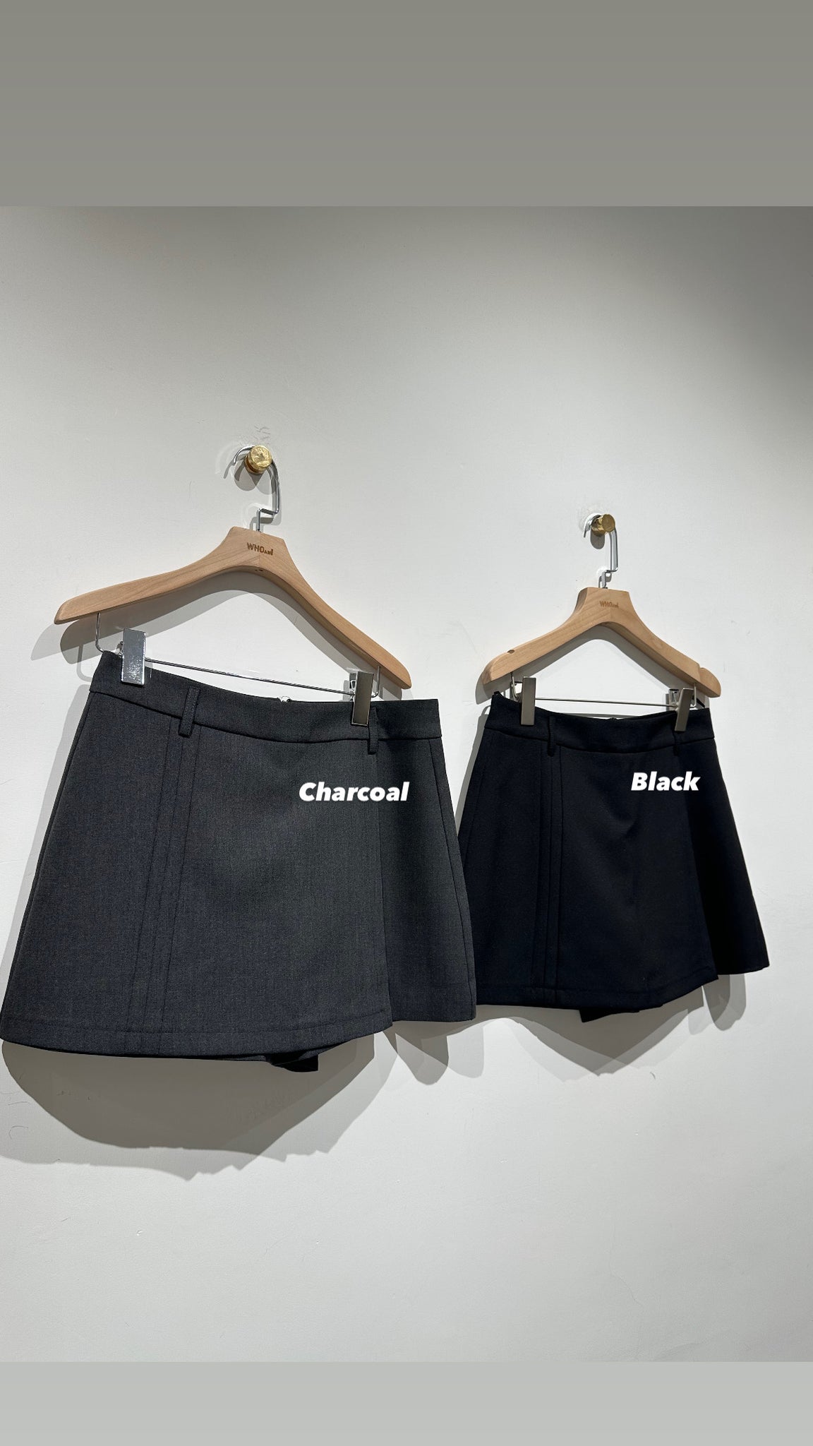 Double Line Skirt Like Shorts