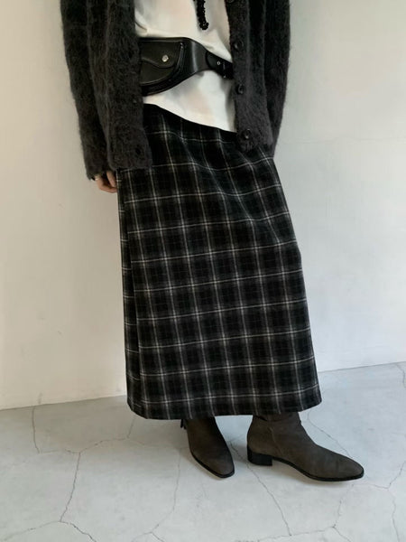 Daily Checker Wool Skirt (11-13Dec $368, 之後批發價$398）