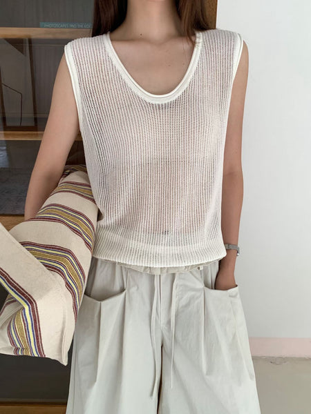 U neck Knit Vest (24-27Jun 超抵價$268, 之後批發價$298)