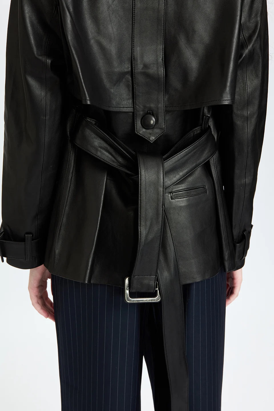 Leather Short Trench