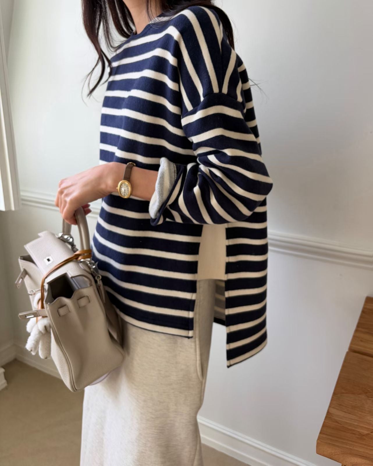 Stripe Slit Sweater (15-18Jan $368, 之後批發價$398）