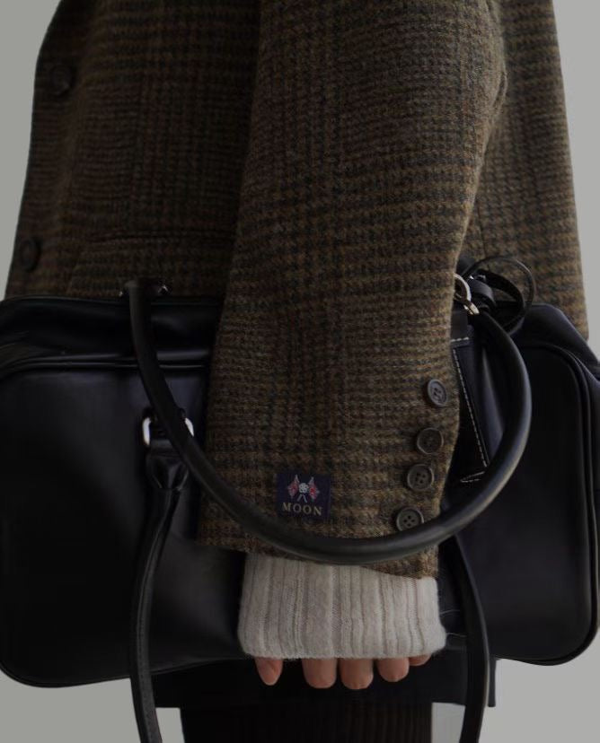 Moon Checker Wool Blazer