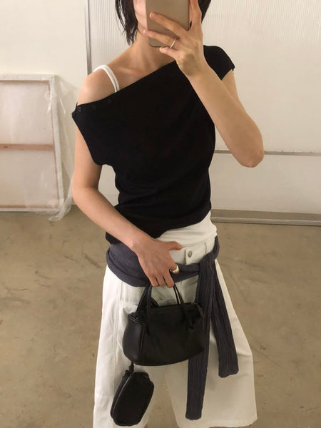 Button Single Shoulder Top (18-20Jul 超抵價$298, 之後批發價$328)