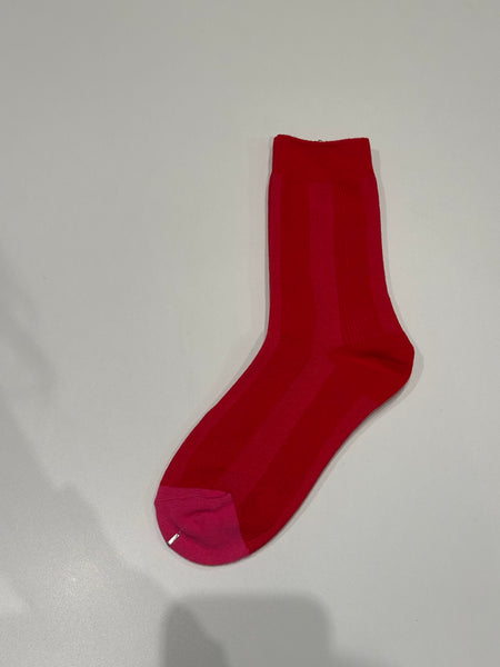 Embossed Red Socks