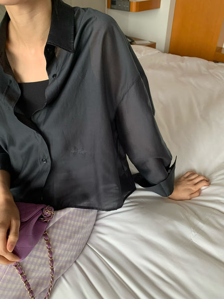 Premium Cropped Shirring Shirt (10-12Sep超抵價$468, 之後批發價$498)