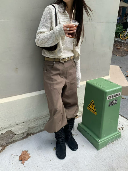 Bell Shape Buckle Pants