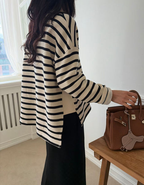 Stripe Slit Sweater (15-18Jan $368, 之後批發價$398）