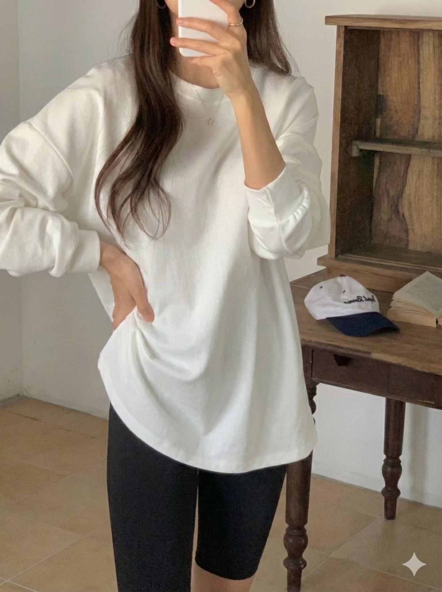 Quality Oversize Long Sleeve Tee (加購$198)