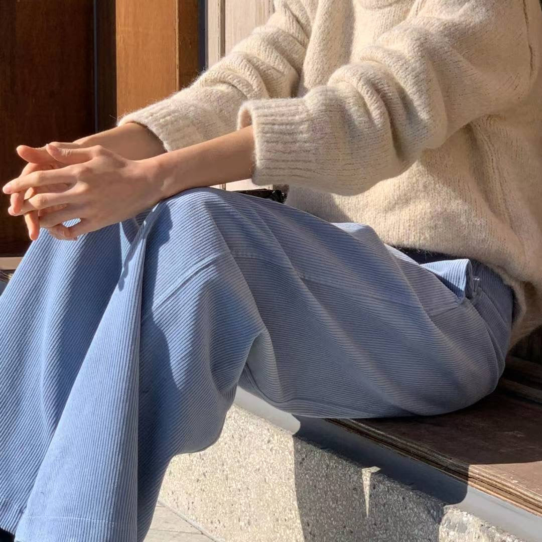 Corduroy Wide Leg Pants