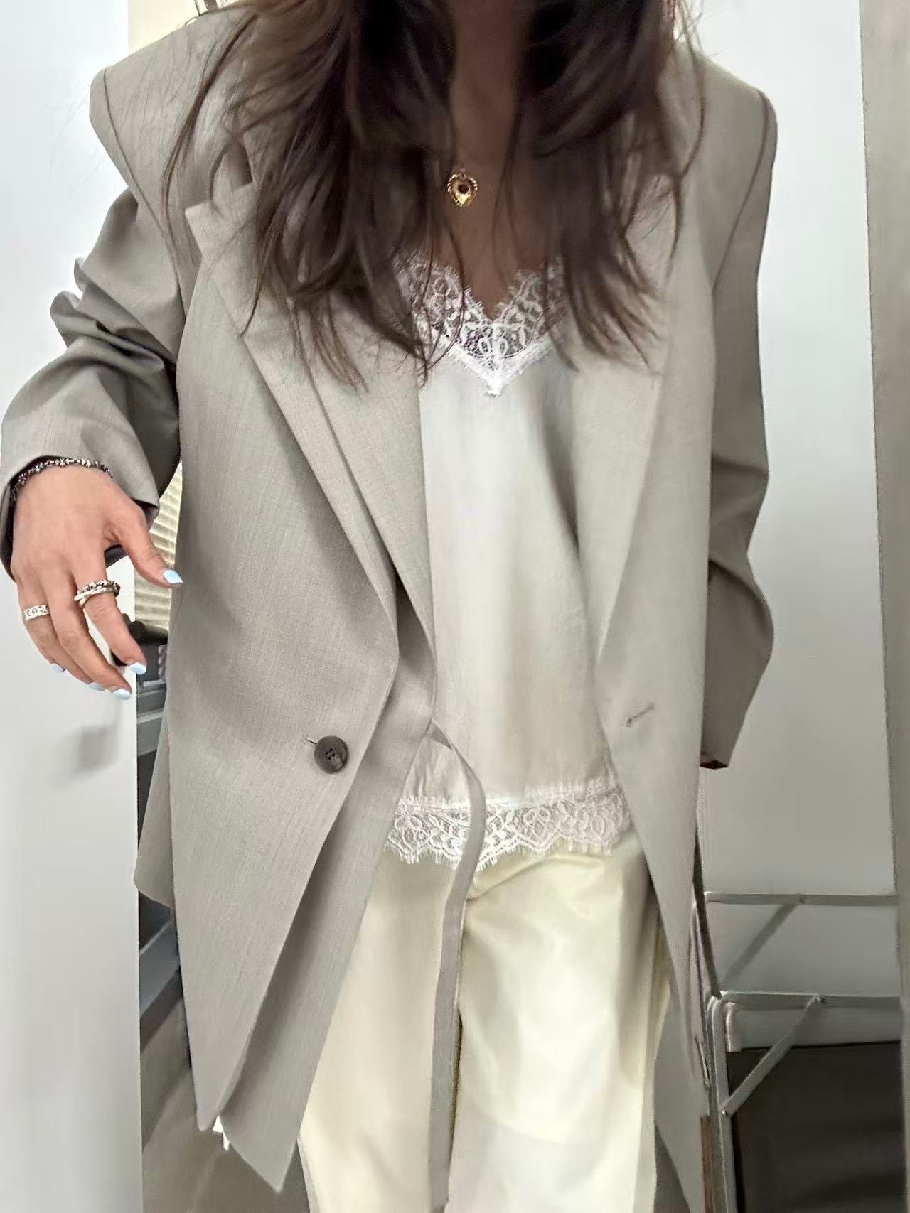 AHM Double Collar Blazer