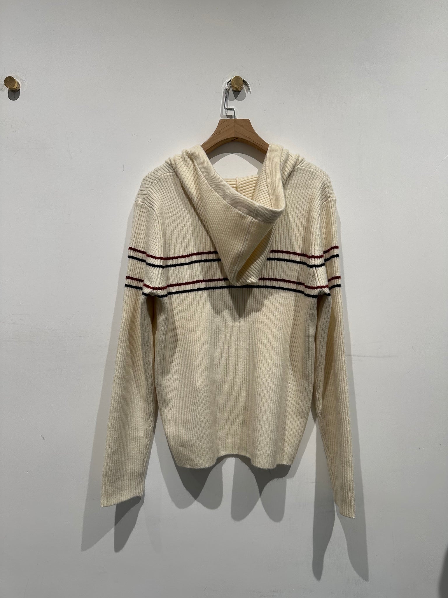 Red Lines Knit Hoodies