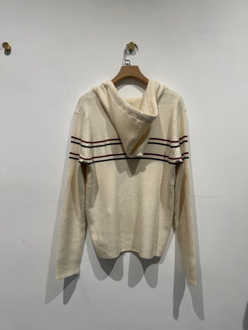 Red Lines Knit Hoodies