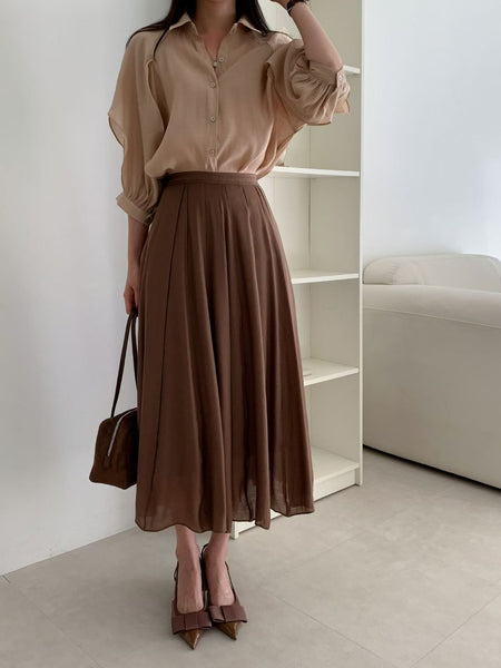 Sheer Pleated Skirt  (8-10Oct超抵價$368, 之後批發價$398)