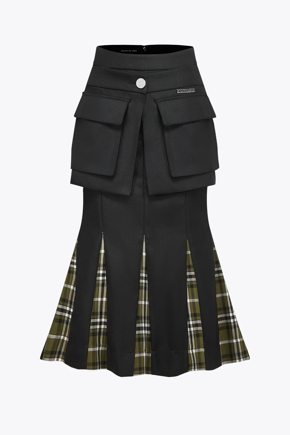 Urban Plaid Layered Skirt