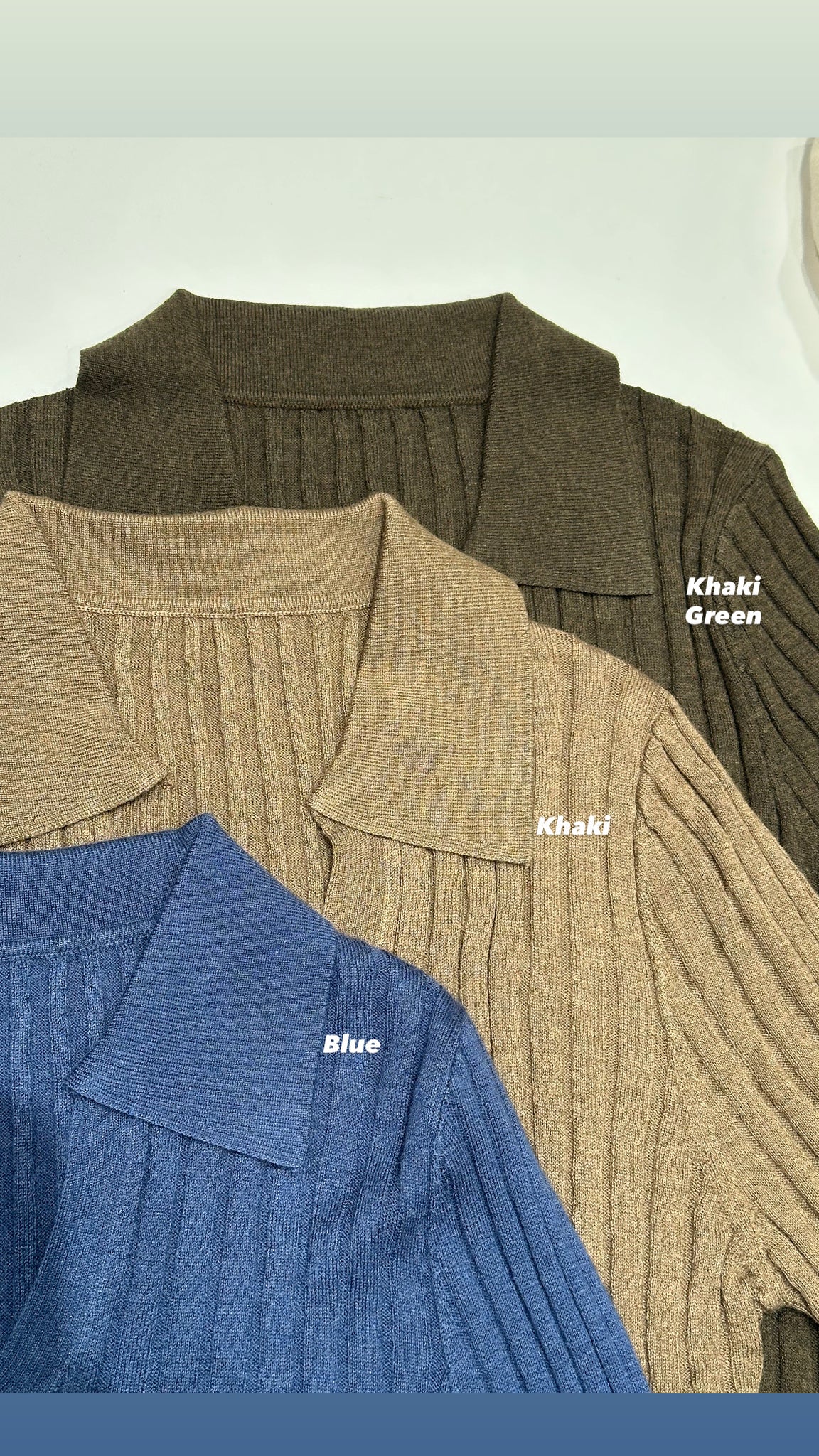 Open Collar Ribbed Knit Top (29-31Oct超抵價$298, 之後批發價$398)