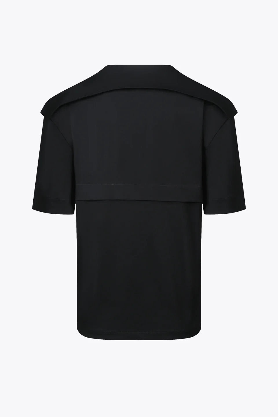 Large Collar V-Neck Blouse