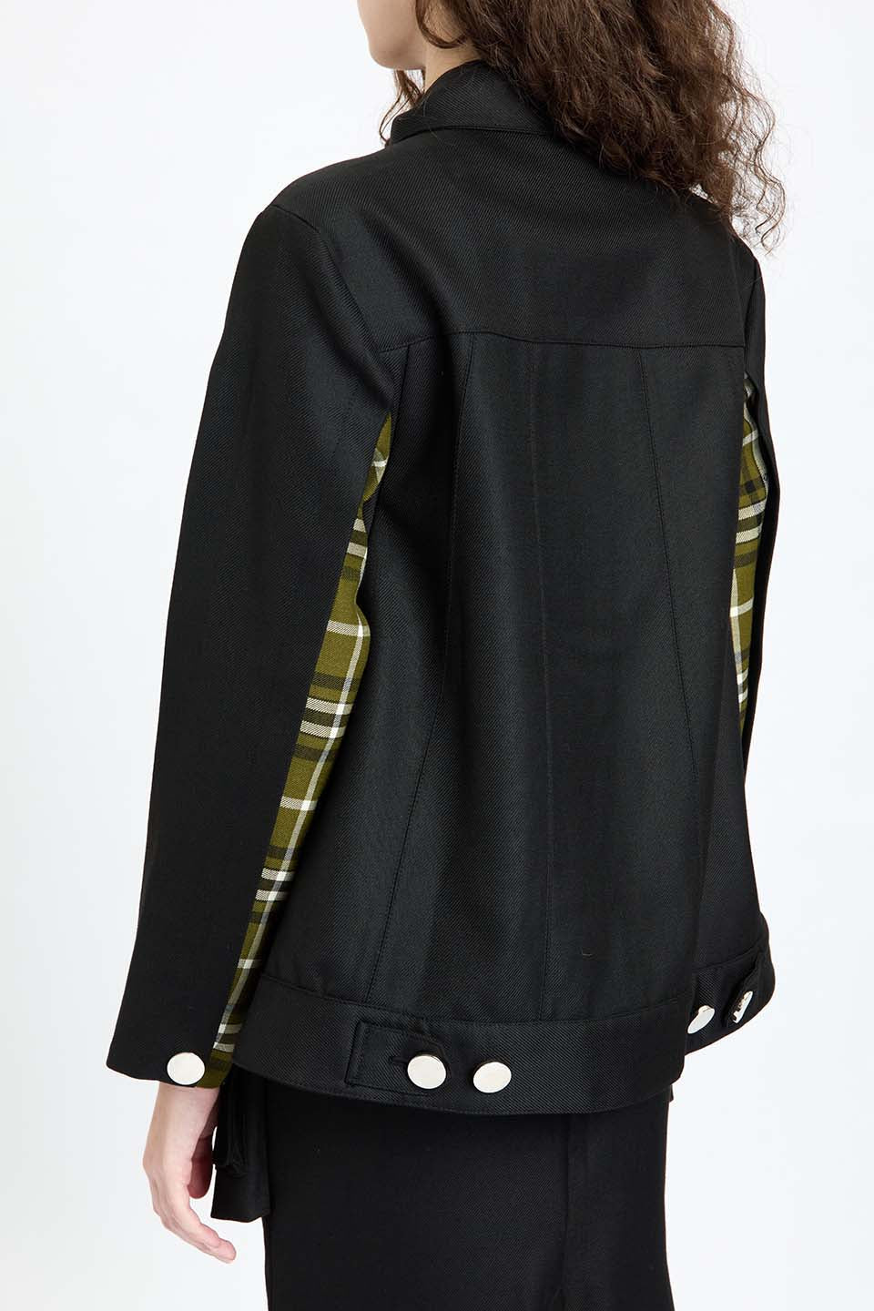 Plaid Inner Layer Wool Jacket