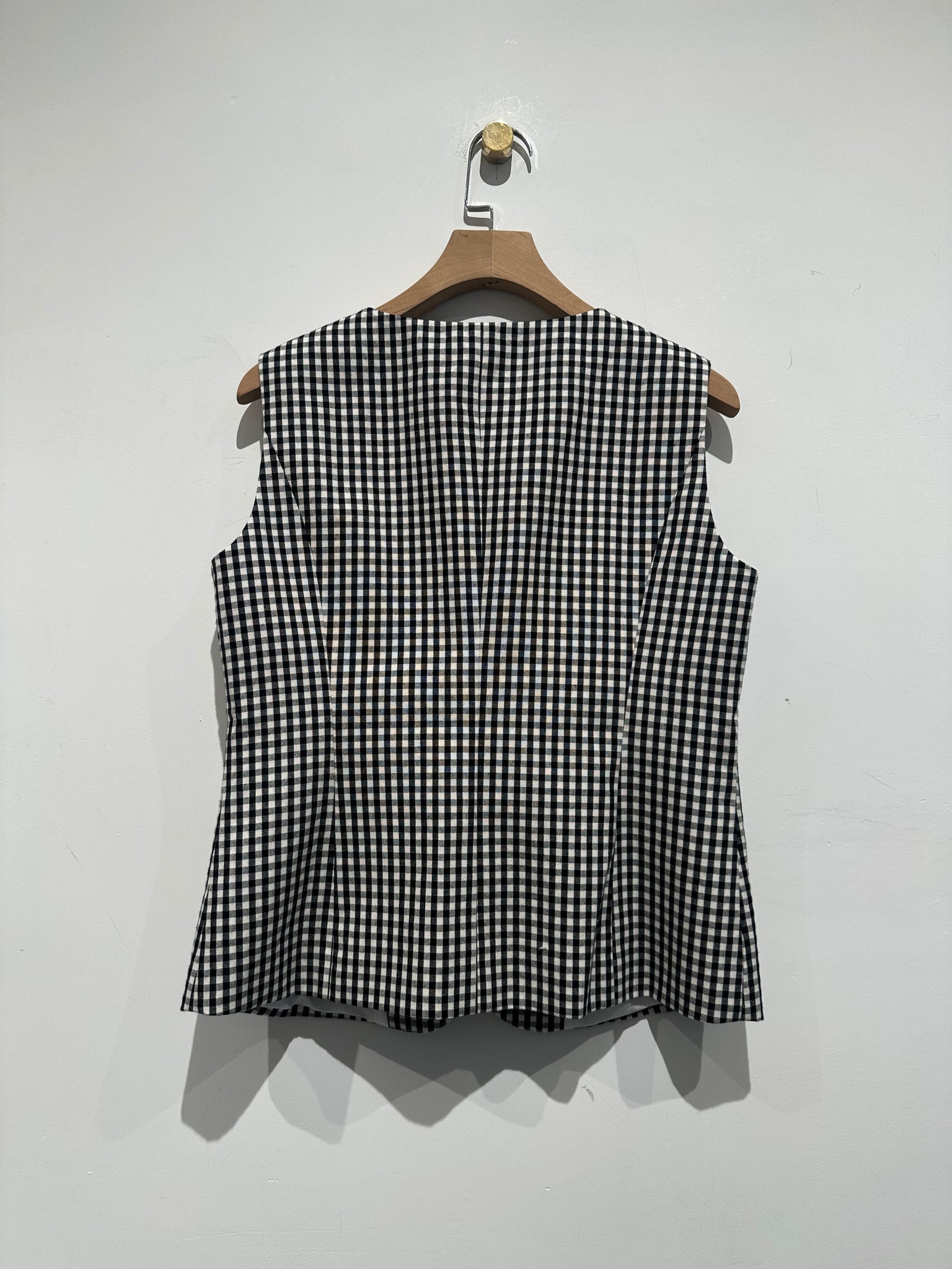 French Style Check Wasitcoat
