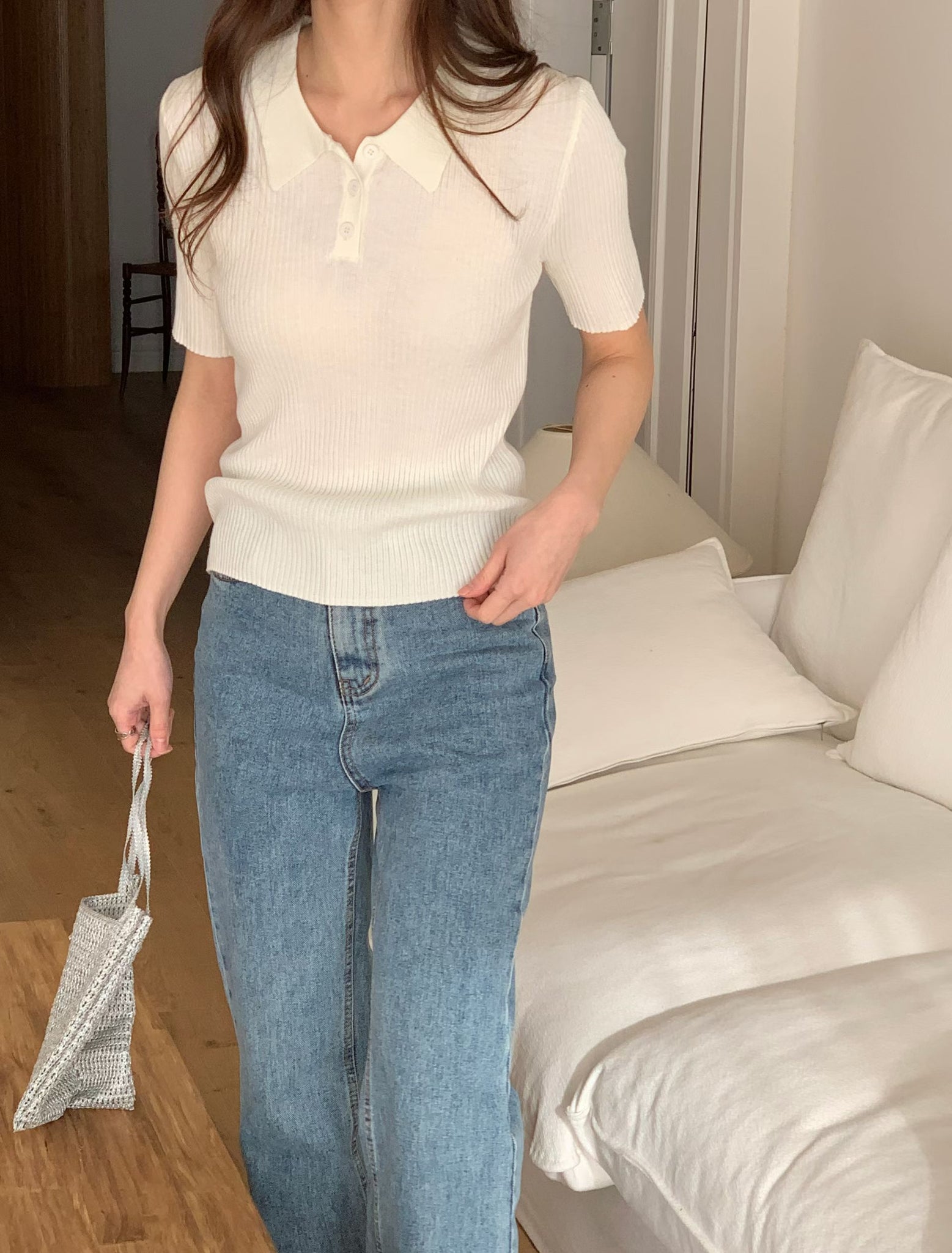 New Season Polo Knit Top