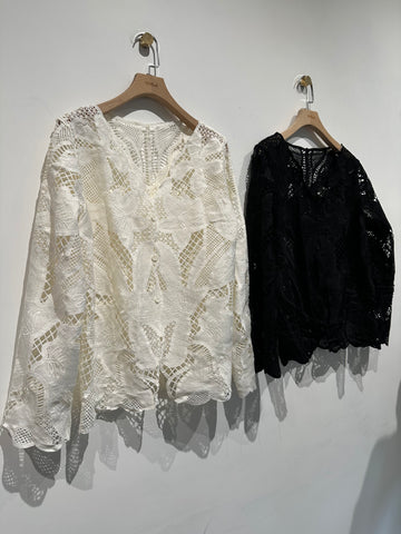 Lace Die Cut Shirt