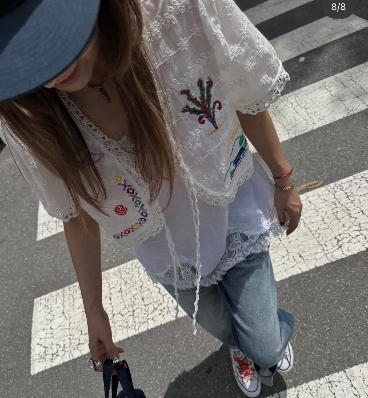 Deluxe Embroidered Tie Top (31Jul-2Aug 超抵價$668, 之後批發價$698)