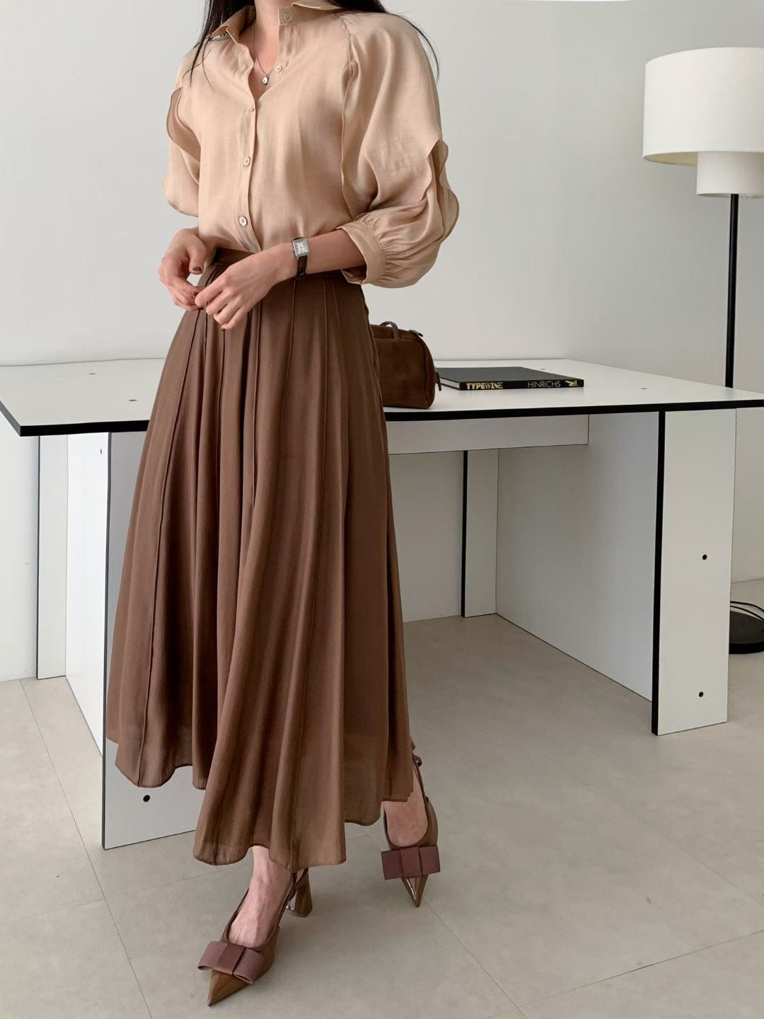 Sheer Pleated Skirt  (8-10Oct超抵價$368, 之後批發價$398)