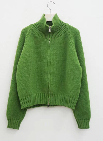 Knit Zip Up Jacket