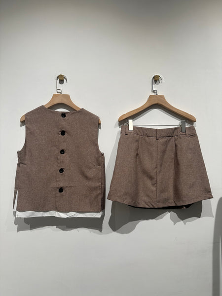 Two Layers Short Skirt Set (限時超抵快閃價$368至今晚23:59, 3-5Jul 超抵價$398, 之後批發價$498)