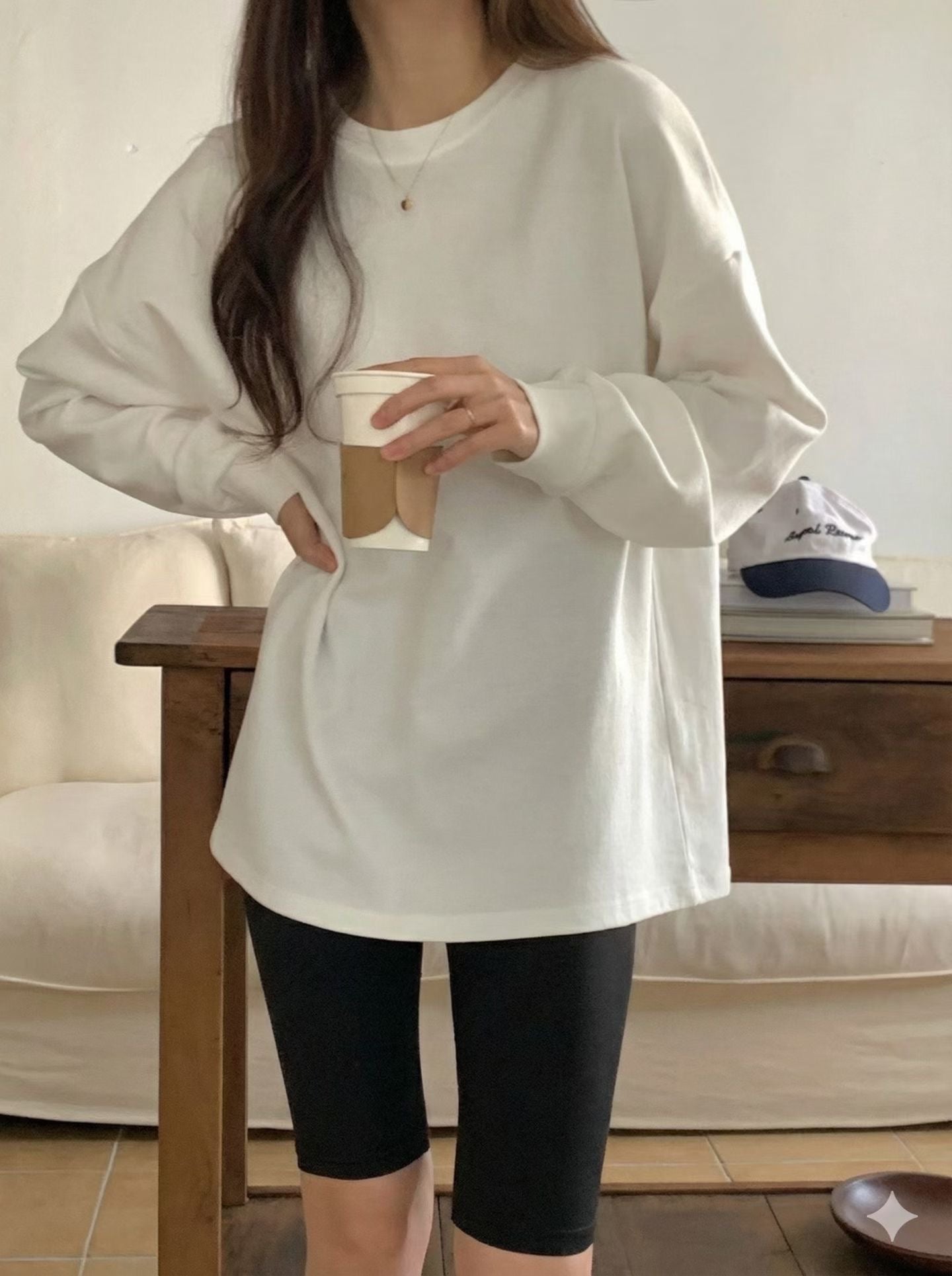 Quality Oversize Long Sleeve Tee (加購$198)