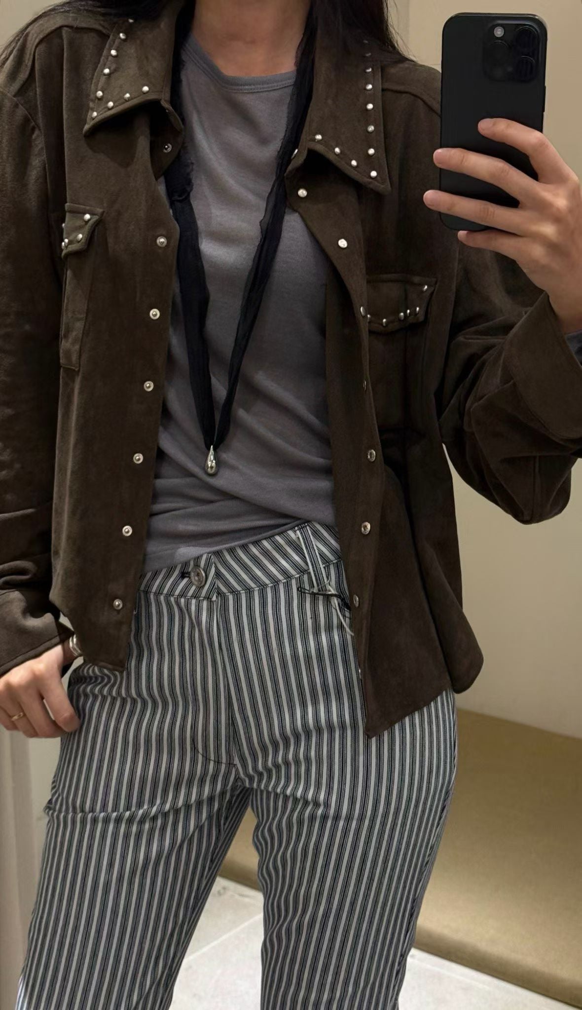 Must Buy Stud Suede Jacket