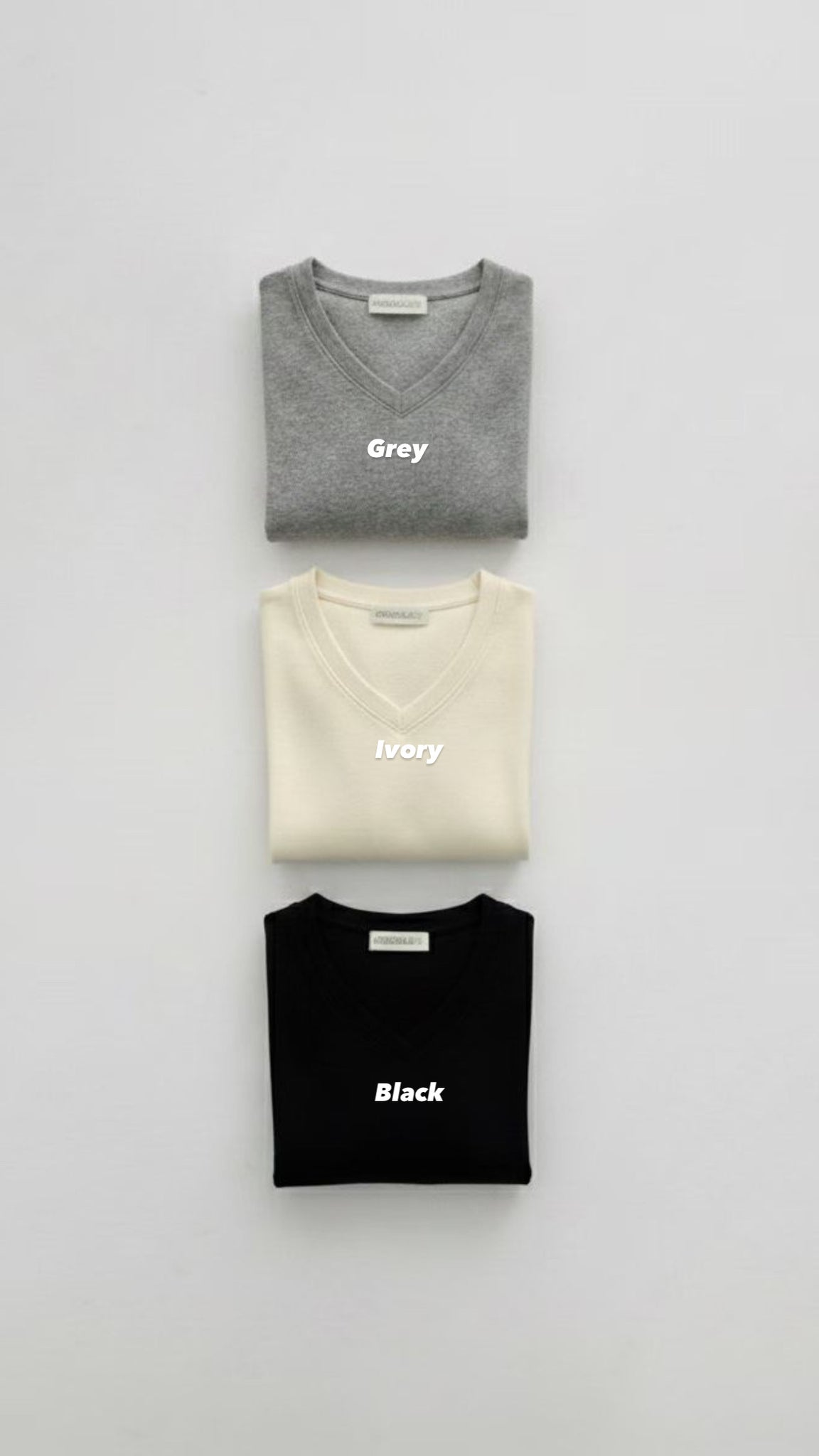 V Neck Fit Cut Knit Sweater (加購$228)