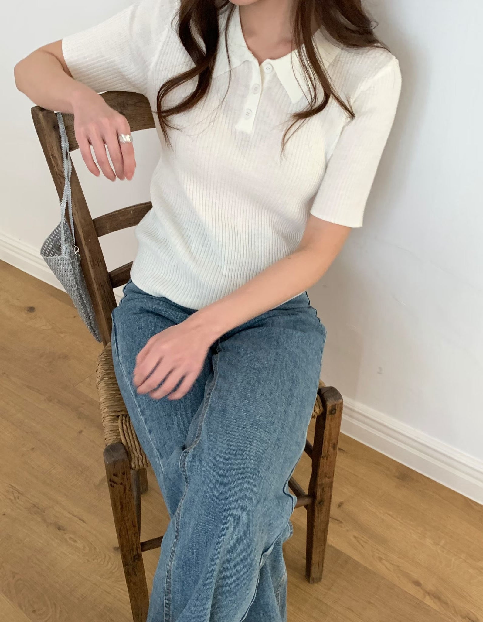 New Season Polo Knit Top