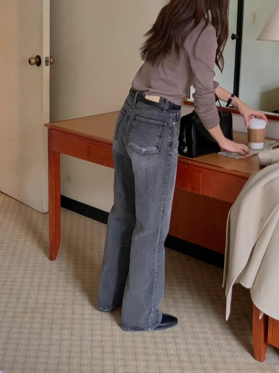 Nice Washed Flare Jeans