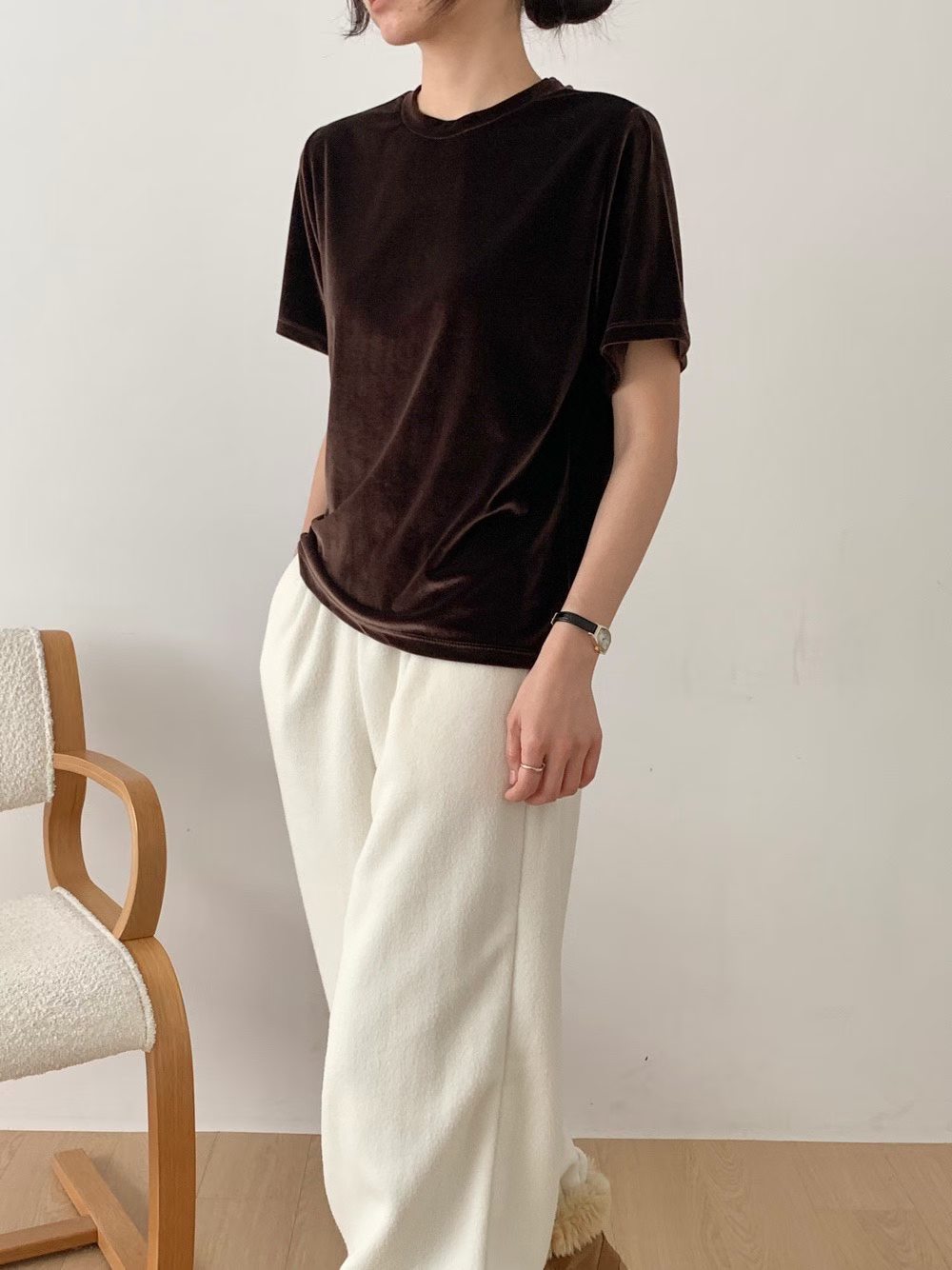 Classy Velvet Tee (加購$198)