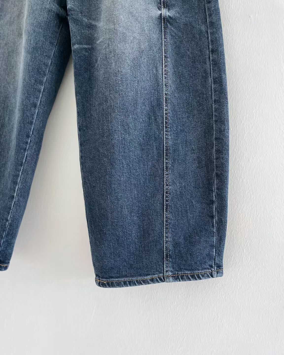 Nice Details Washing Barrel Jeans
