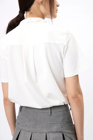 Scarf or Bow Tee (White)