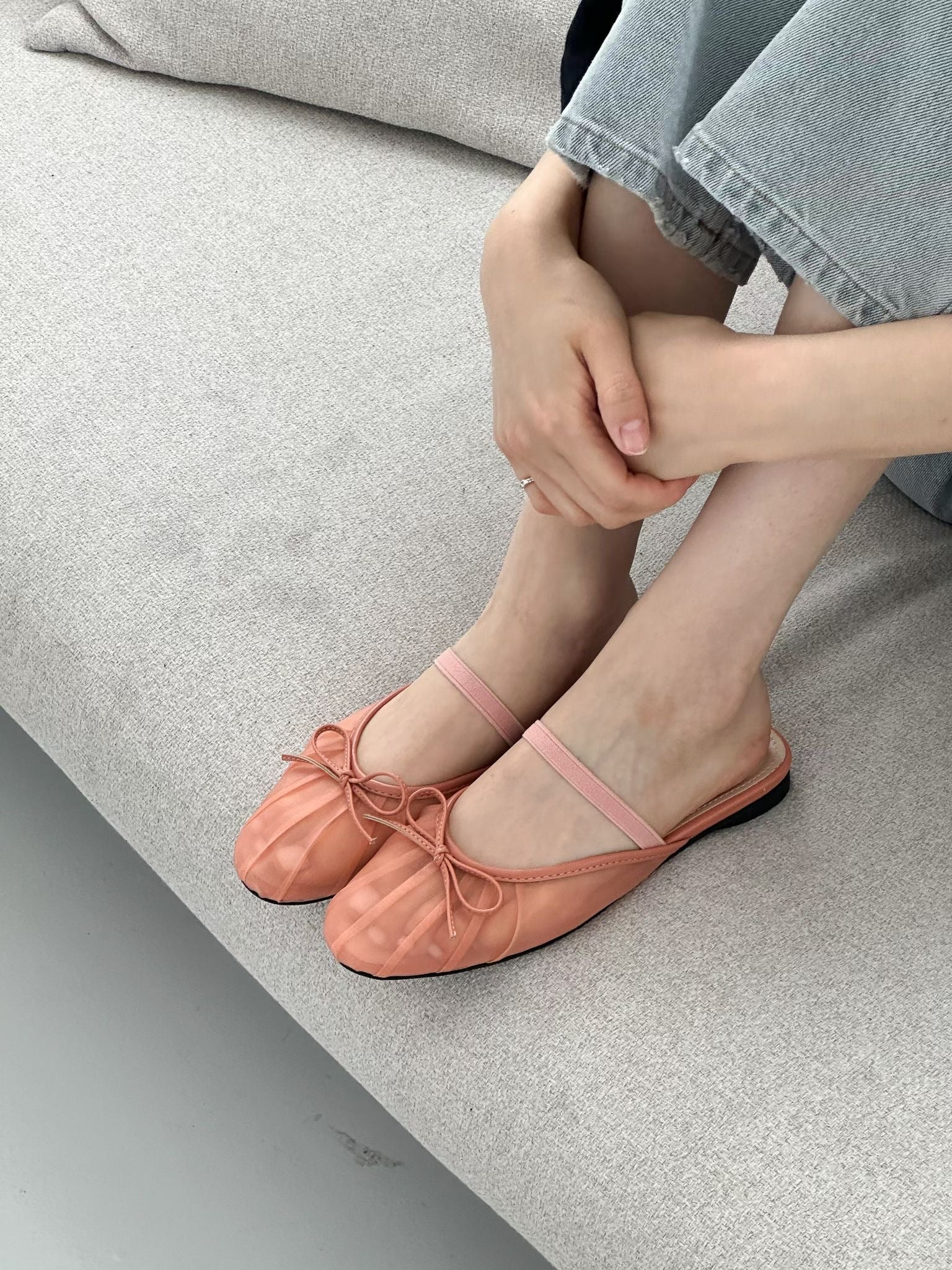 Mesh Ballerina Mules  (限時超抵快閃價$398至今晚23:59, 18-20Jun 超抵價$428, 之後批發價$468)
