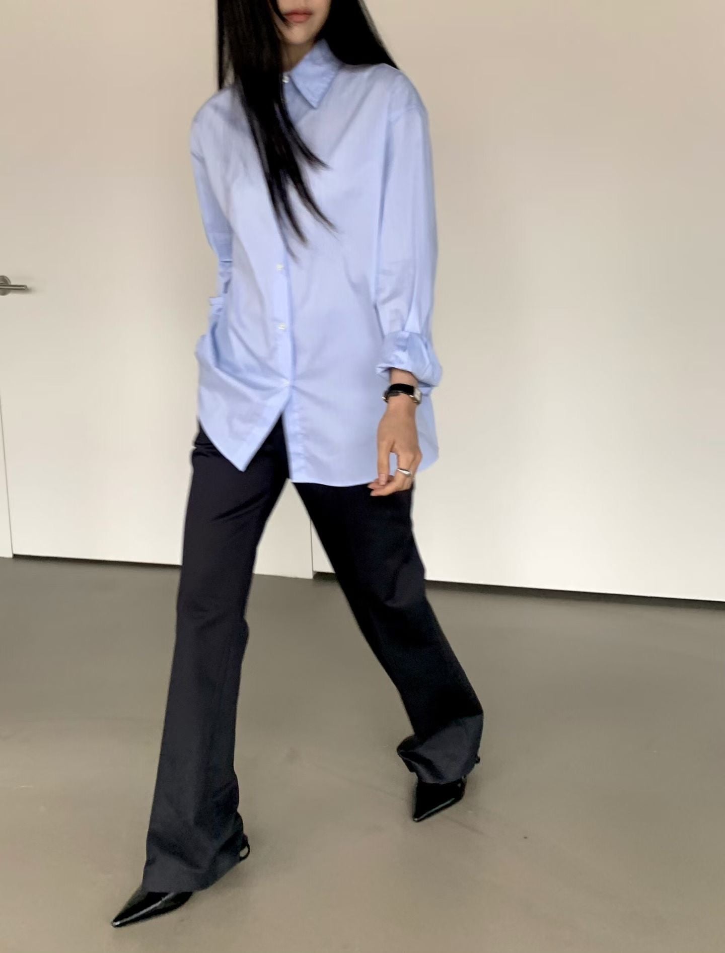 Side Button Twist Stripe Shirt (9-11Sep超抵價$468, 之後批發價$498)